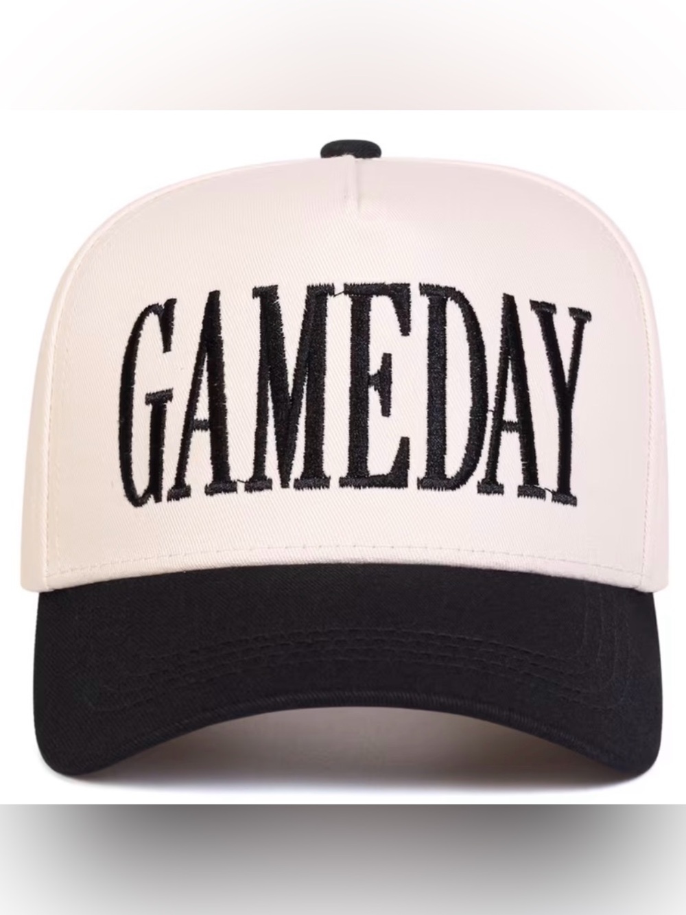 White and Black "GAMEDAY" Trucker Hat